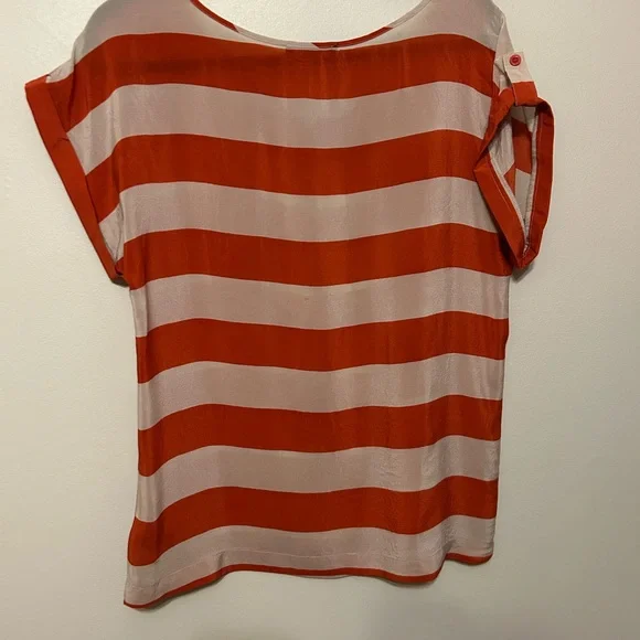 Twenty One Silk Blouse Beach Nautical Coastal Grandma - Picture 2 of 4